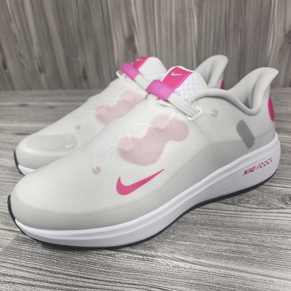Nike React Ace Tour FlyEase White Pink Golf Shoes CW3096-105 - Women's Size 8.5